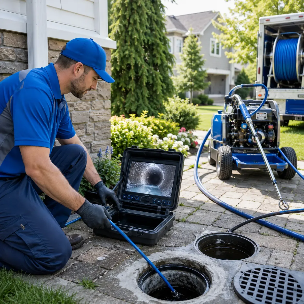 Outdoor drain cleaning professionals serving Peggy, TX