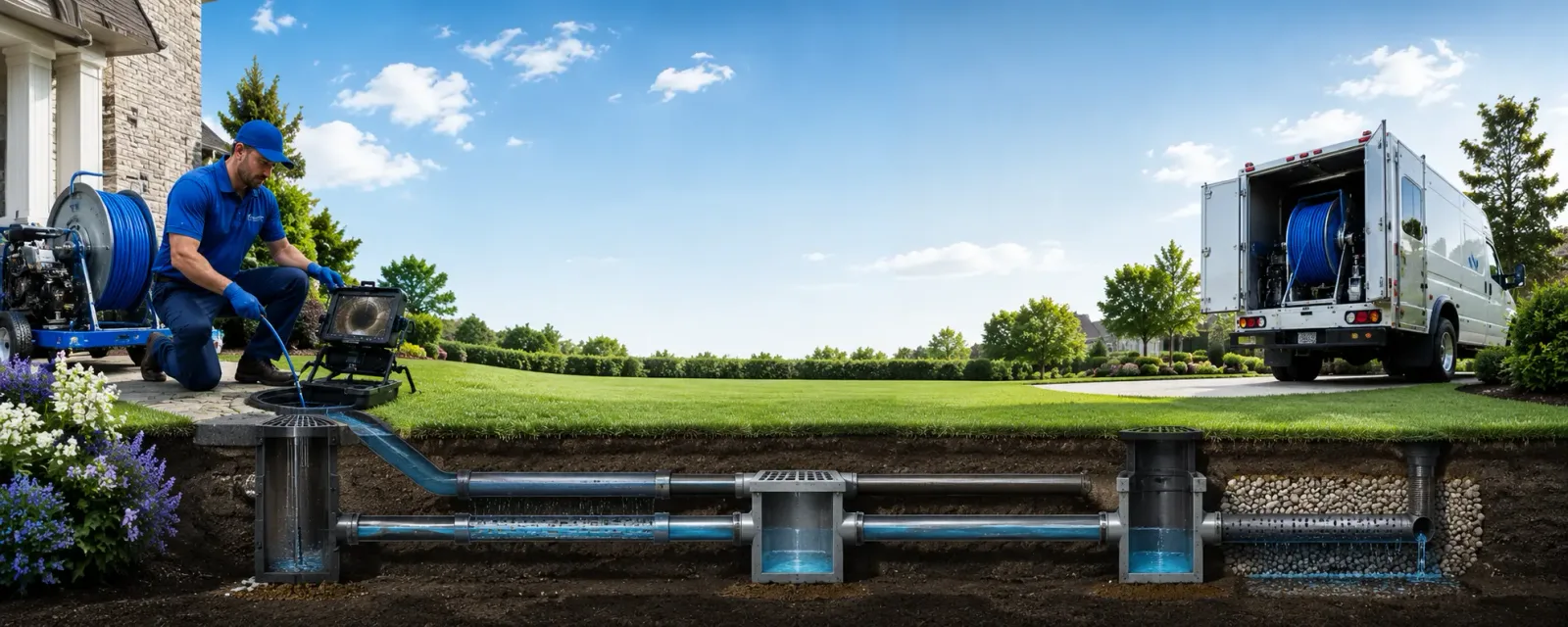 Outdoor drain cleaning information for Peggy, TX